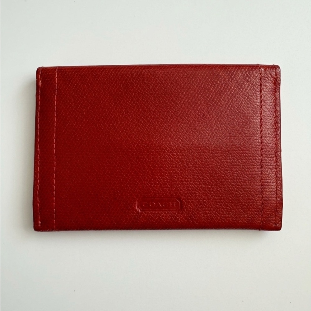 Coach Madison Red Leather Card Envelope Wallet - RARE - Picture 2 of 8